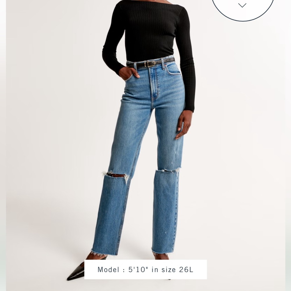 Abercrombie “The 90s Straight Ultra High Rise” Jeans